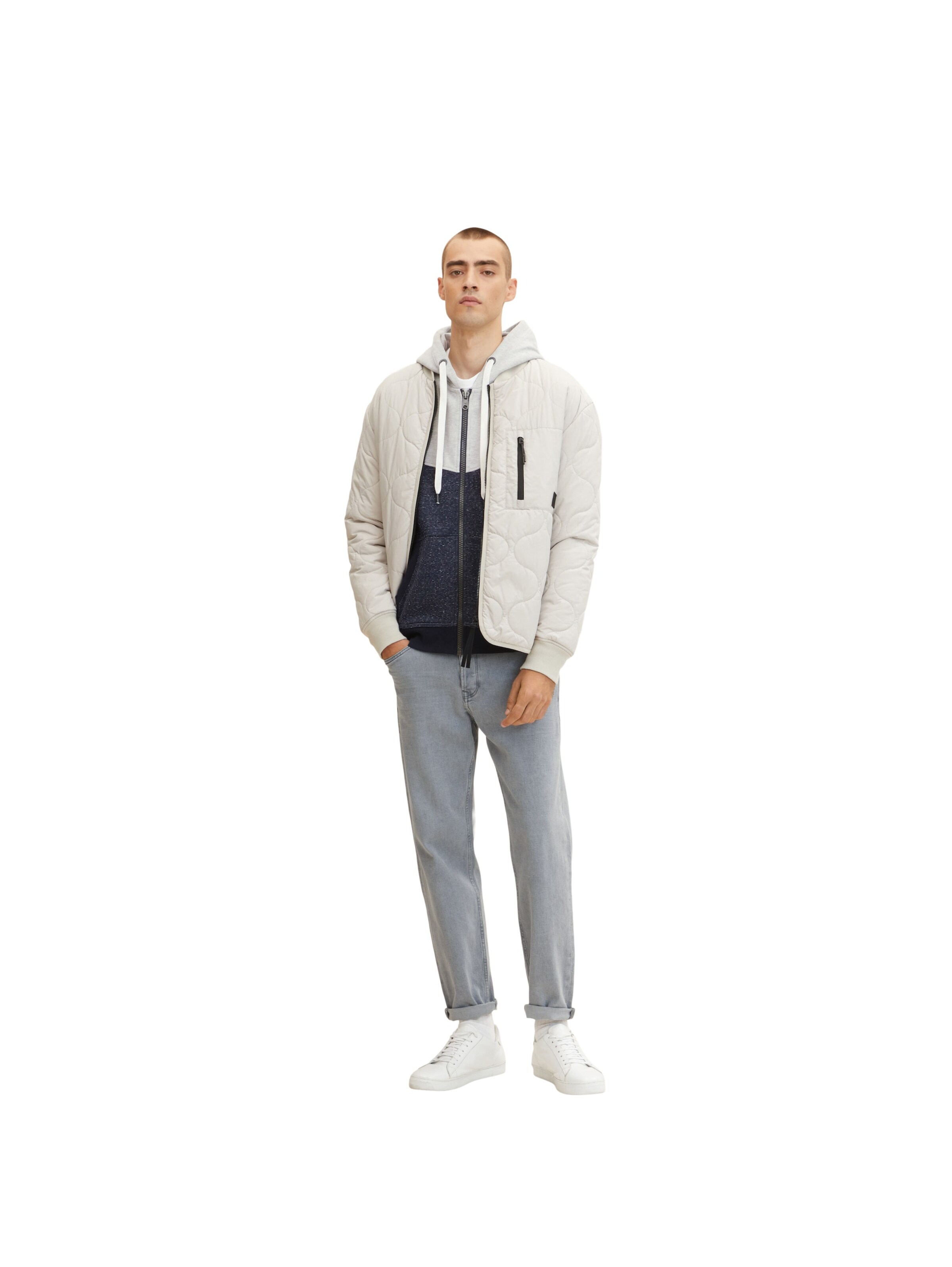 Veste de survêtement TOM TAILOR en bleu
