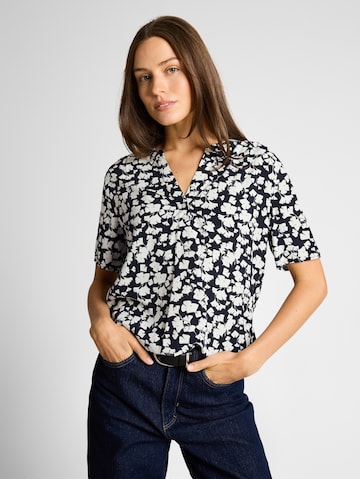 Chemisier TOM TAILOR en bleu : devant