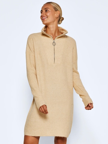 Noisy may Knitted dress in Beige