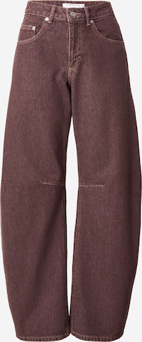 TOPSHOP Barrel Jeans in Braun: Vorderseite