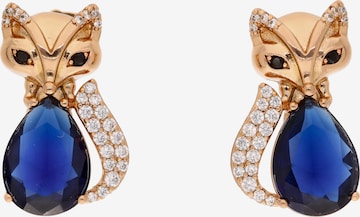 faina - Brincos em azul: frente