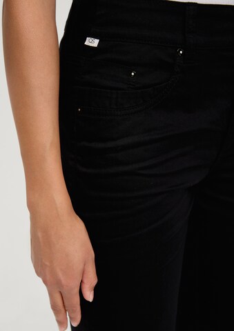 Coupe slim Pantalon QS en noir