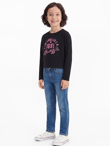 T-Shirt GUESS en noir : devant
