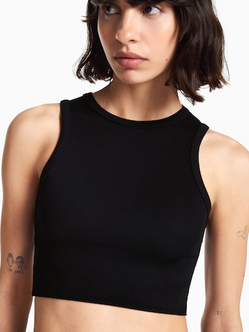 Bershka Top | črna barva