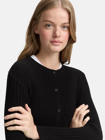 TOM TAILOR DENIM Gebreid vest in Zwart