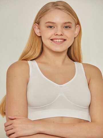 C&City Bustier BH in Wit: voorkant