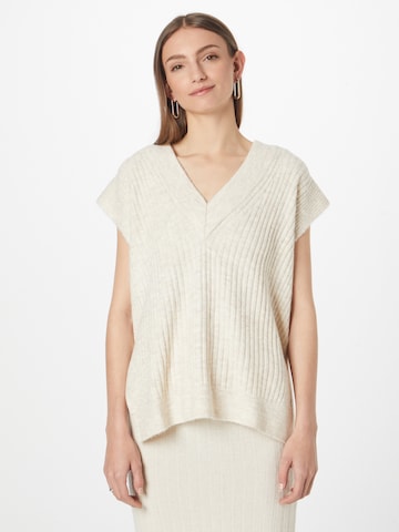 TOM TAILOR DENIM Sweater in White: front