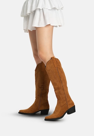 Salinyang Comwboystøvler i brun