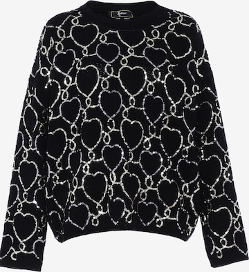 Pullover di faina in nero: frontale