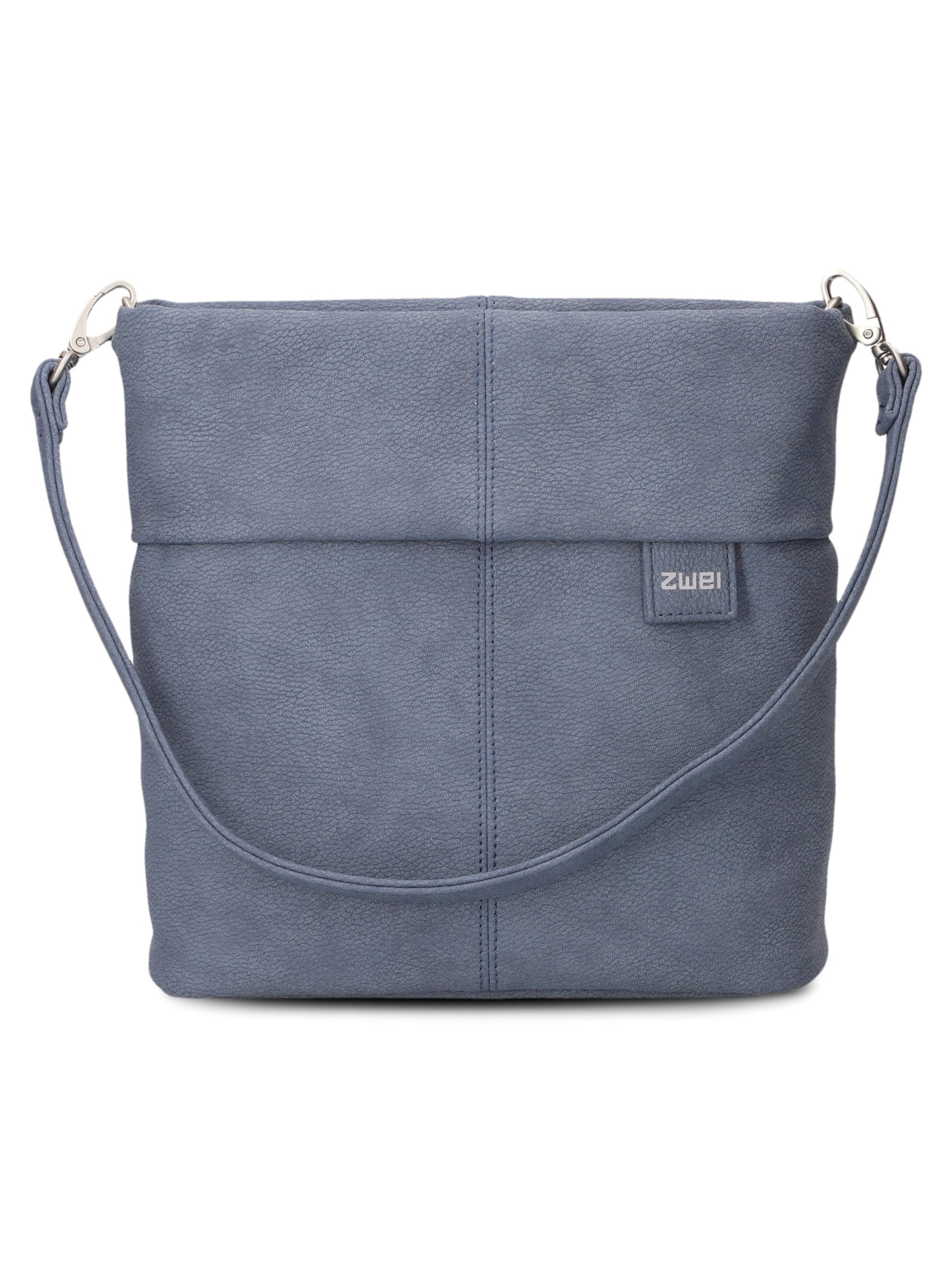 ZWEI - Bolso de hombro 'Mademoiselle' en azul: frente