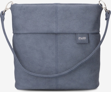 ZWEI - Bolso de hombro 'Mademoiselle' en azul: frente