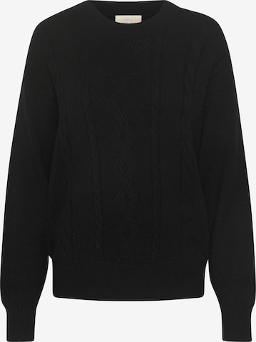 Pulover 'Dela' de la Cream pe negru: față