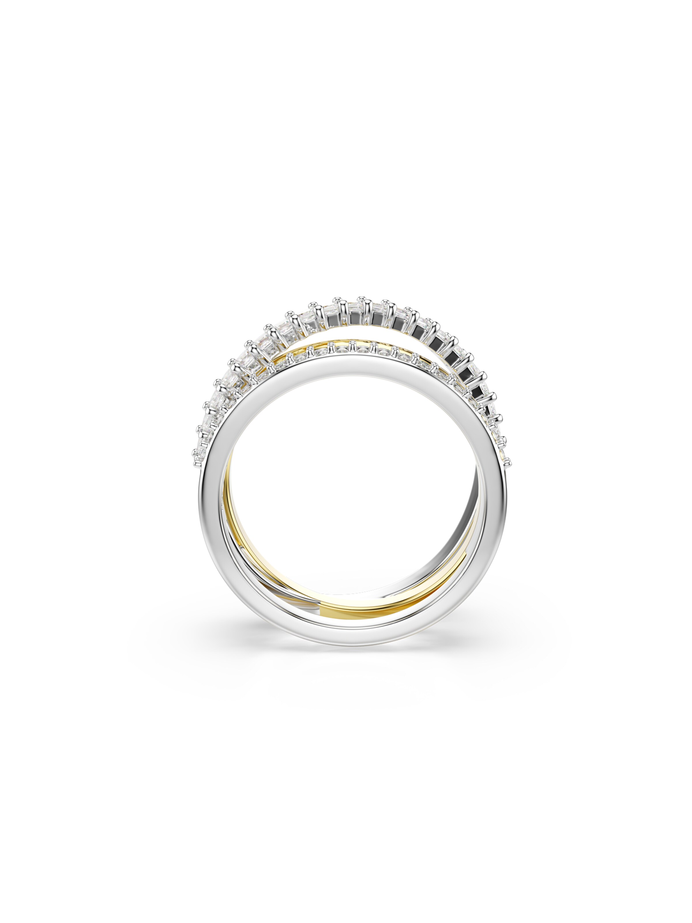 Swarovski Кольцо 'Hyperbola' в Золотой