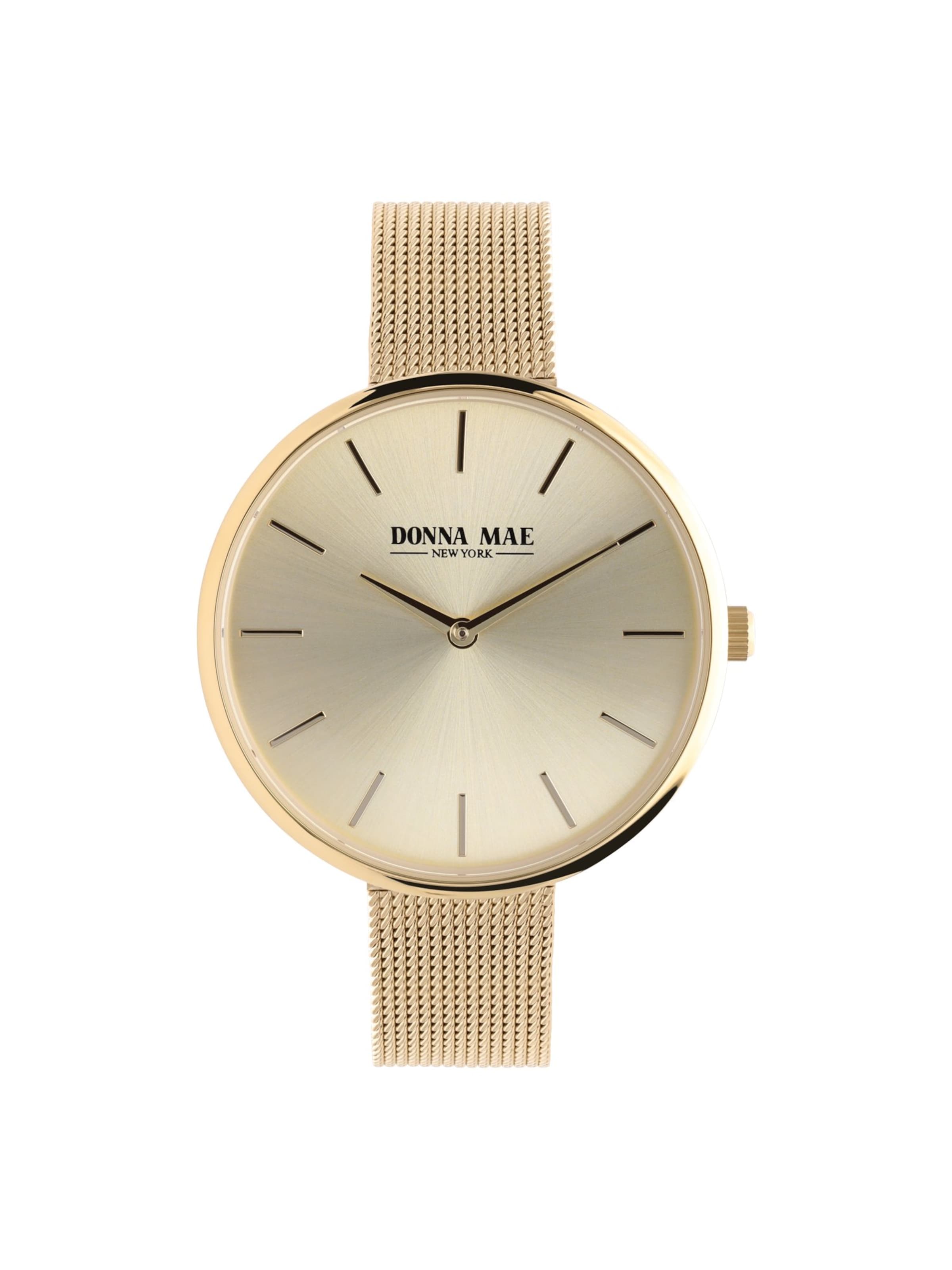 Lucardi Analoog horloge 'Masche' in Goud: voorkant