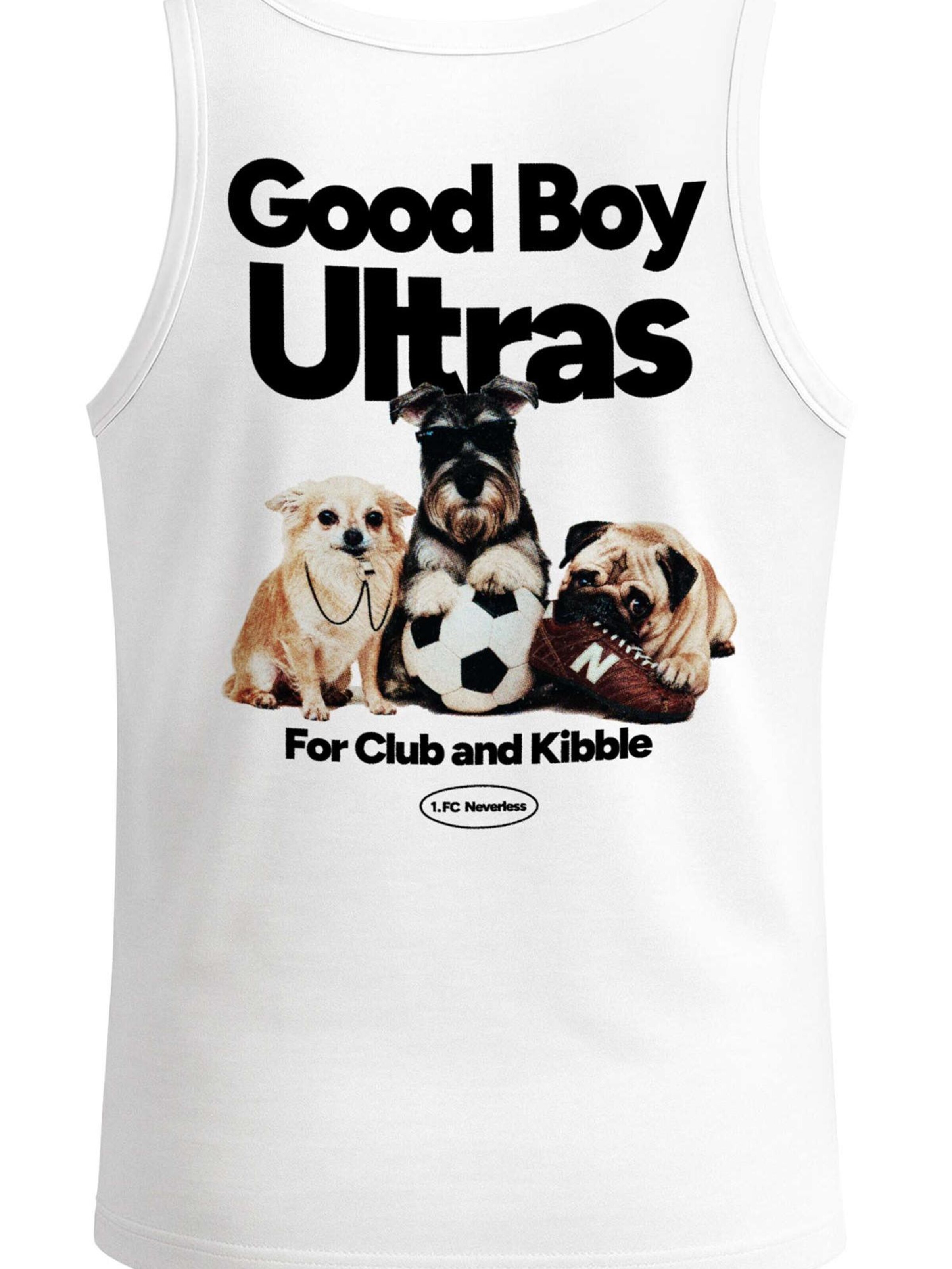 Neverless Shirt 'Good Boy Ultras' in White: front