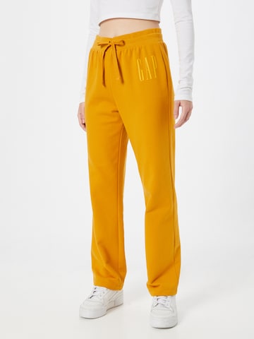 Regular Pantalon GAP en jaune : devant