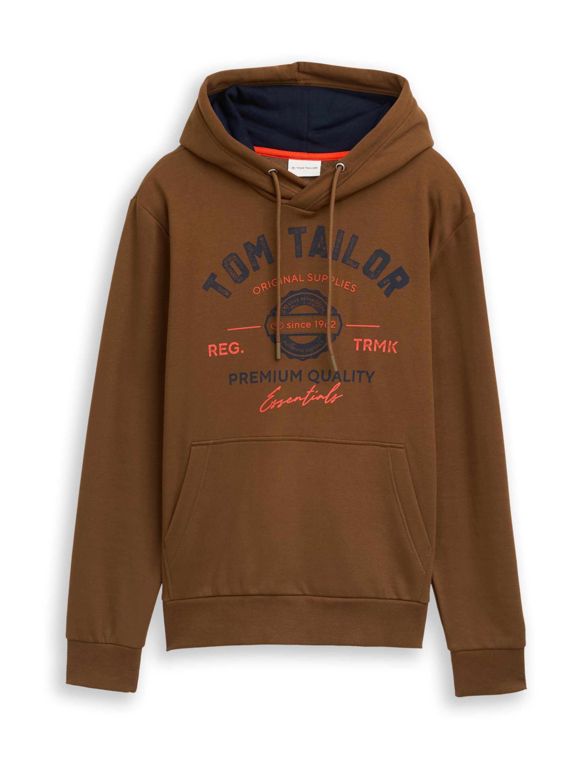 TOM TAILOR Sweatshirt i brun: forside