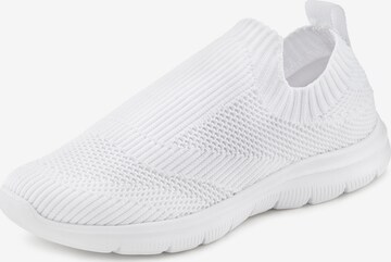 Freyling Slip-Ons in White: front