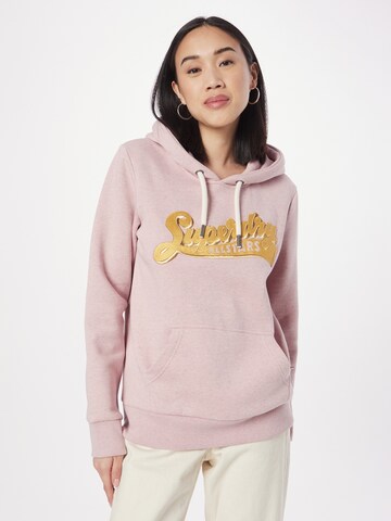 Superdry Sweatshirt in Roze: voorkant