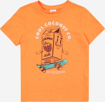 s.Oliver Shirt in Oranje: voorkant
