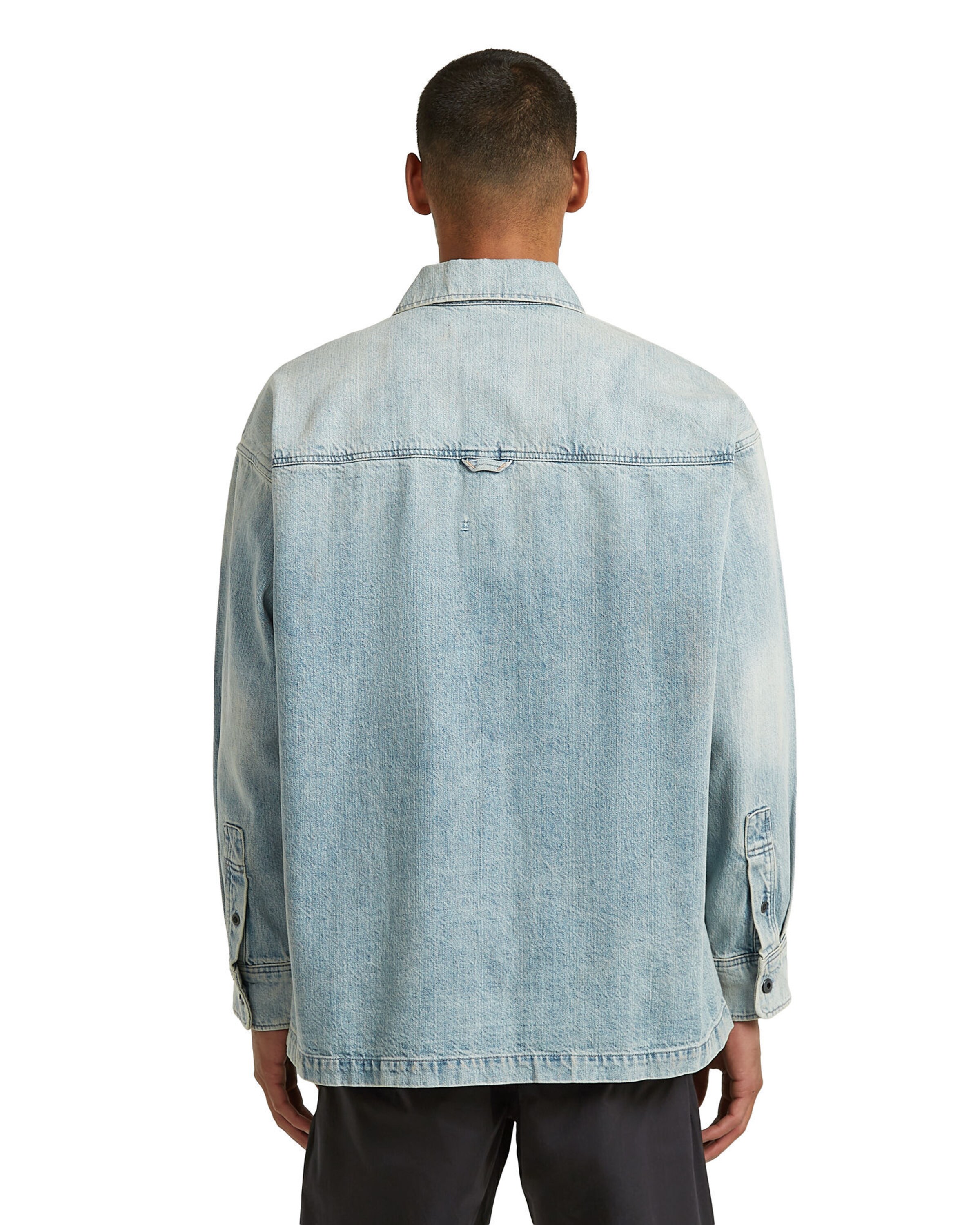 G-STAR Comfort Fit Hemd 'Boxy Fit Overshirt' in Blau