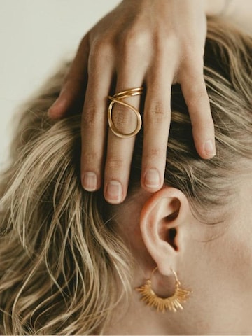 Les Reines Ring 'The Linéa' in Goud