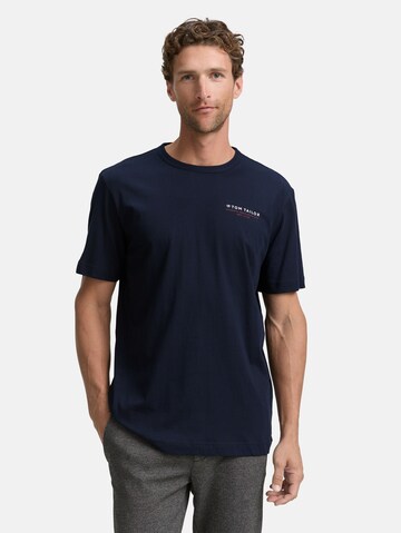 T-Shirt TOM TAILOR en bleu : devant