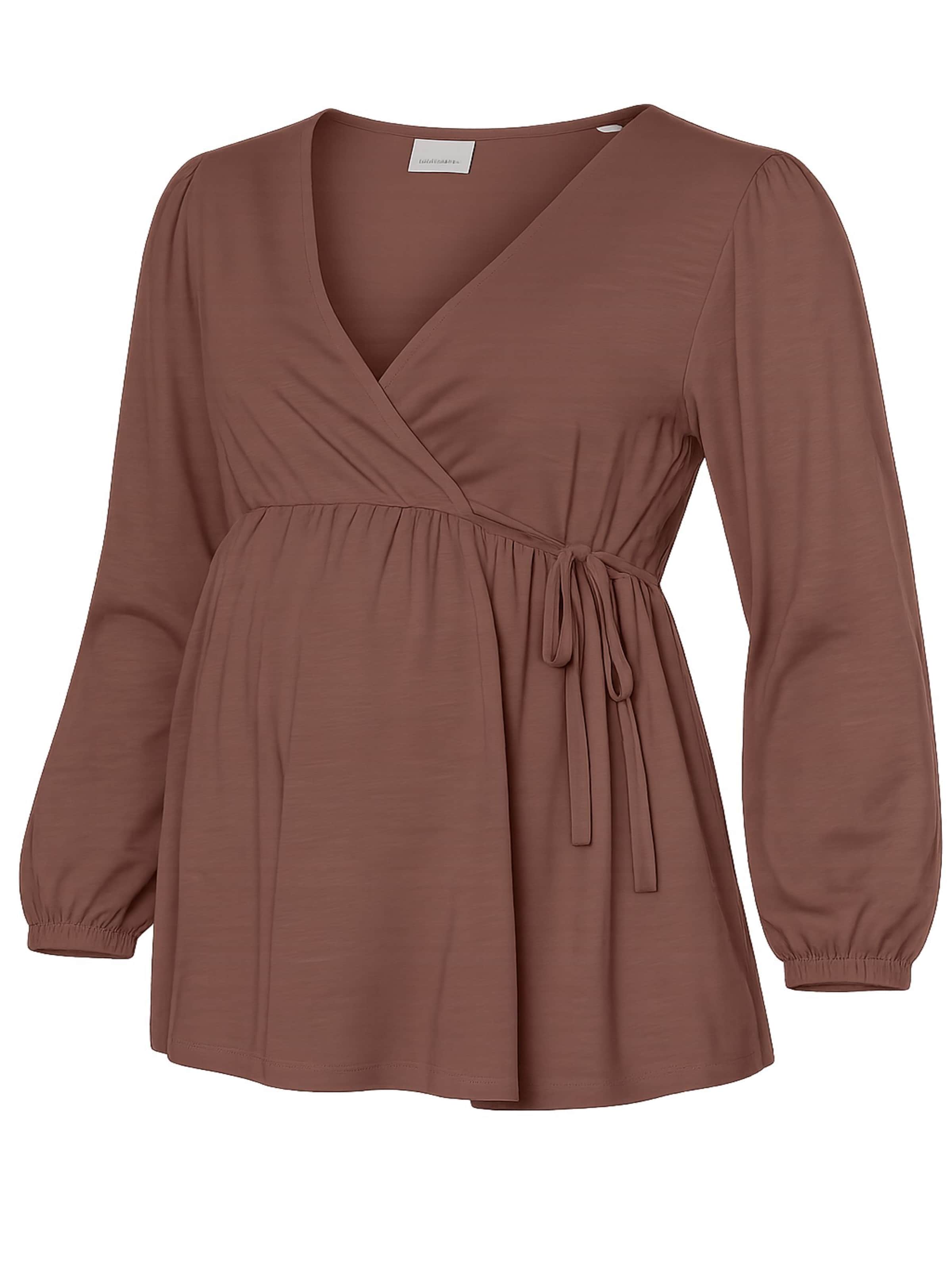 MAMALICIOUS Bluse 'MLKalyna' i brun: forside