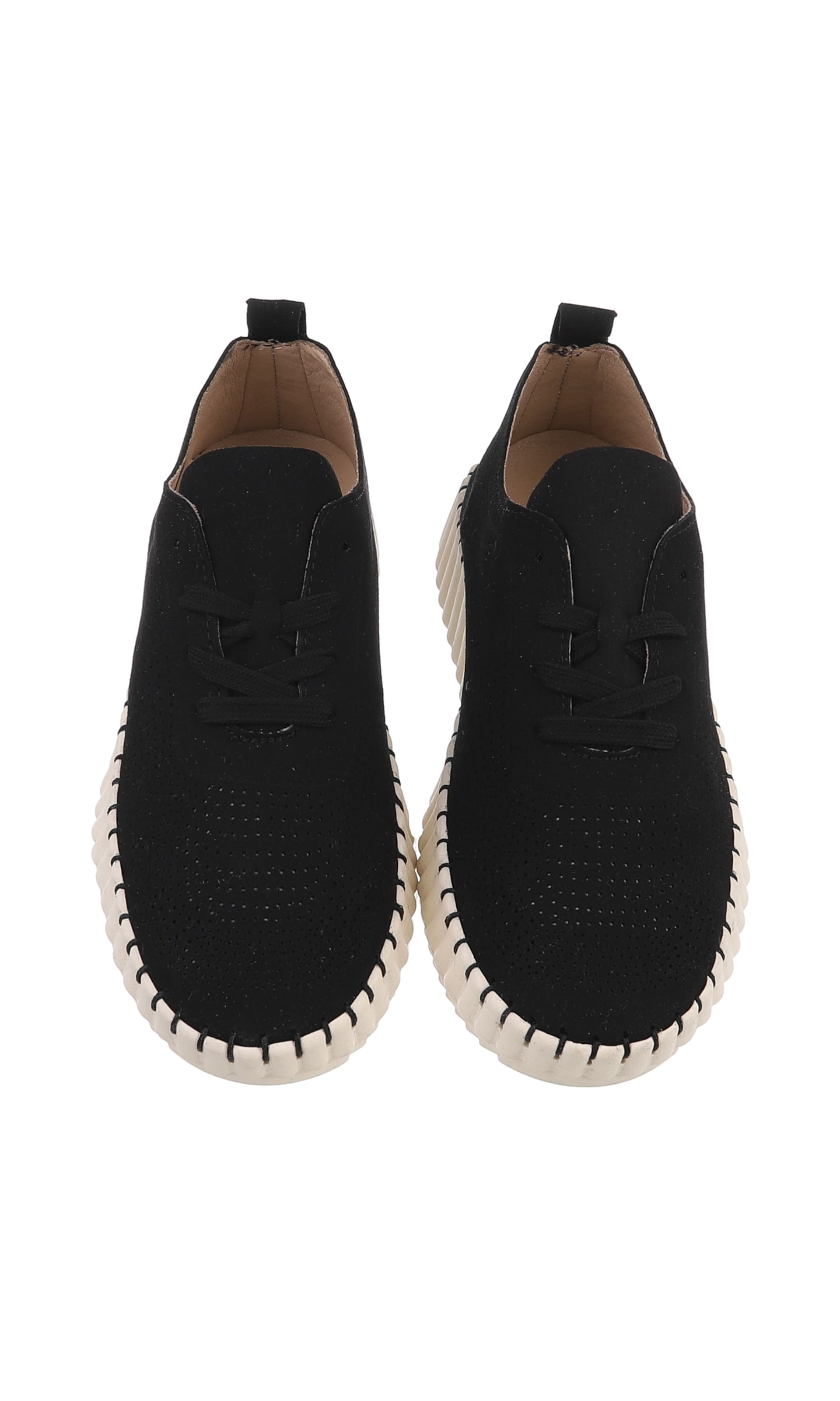 Ital-Design Schnürschuhe in Schwarz