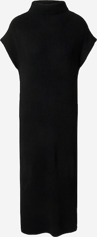 DRYKORN Knitted dress in Black: front