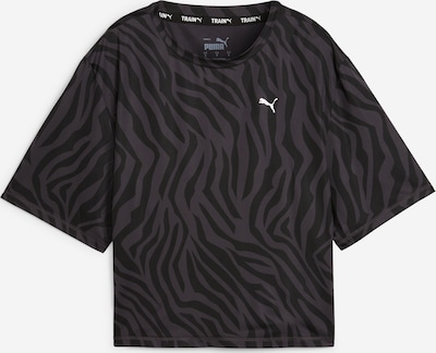 PUMA T-shirt fonctionnel 'Train Favorite' en gris basalte / noir / blanc, Vue avec produit