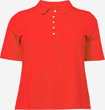 Tommy Hilfiger Curve Poloshirt in Rot: predná strana