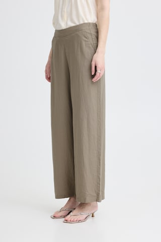 ICHI - Pierna ancha Pantalón 'IHLinno' en gris