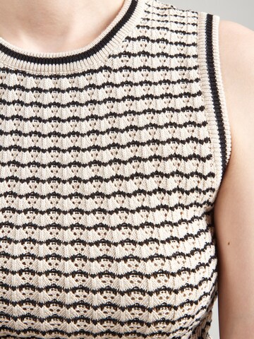 OBJECT Knitted Top 'OBJESTER' in Beige