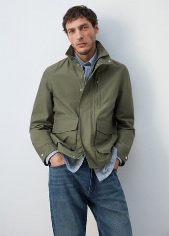 MANGO MAN Between-Season Jacket 'Markos' in Green
