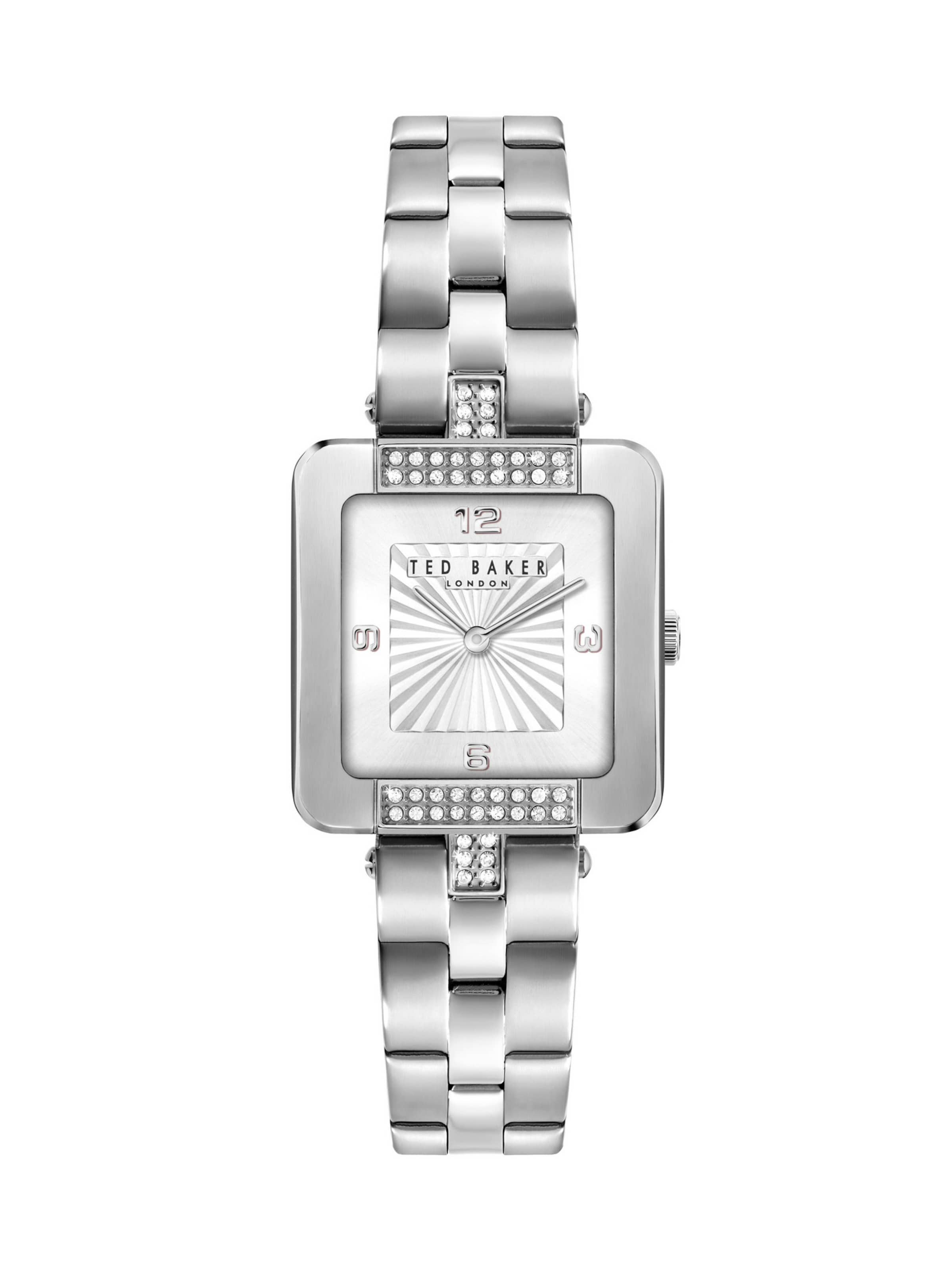Ted Baker Analog Watch 'Mayse Tb Iconic' in Silver: front