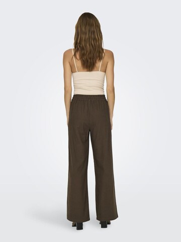 JDY Wide leg Broek in Bruin