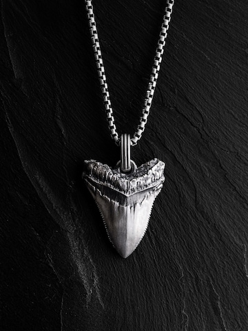REYTEL Pendant 'MEGALODON SHARK TOOTH' in Silver: front