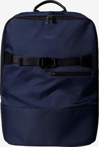 Hackett London Backpack in Blue: front