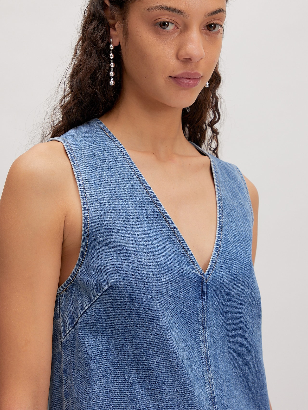 EDITED Jurk 'Xristina' Blauw denim