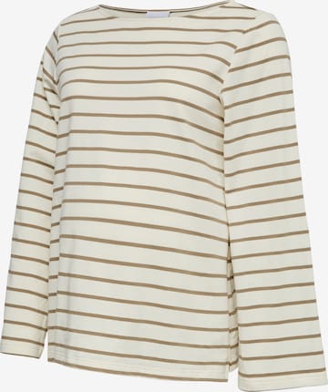 T-shirt 'MLAMILA VITA' MAMALICIOUS en beige : devant