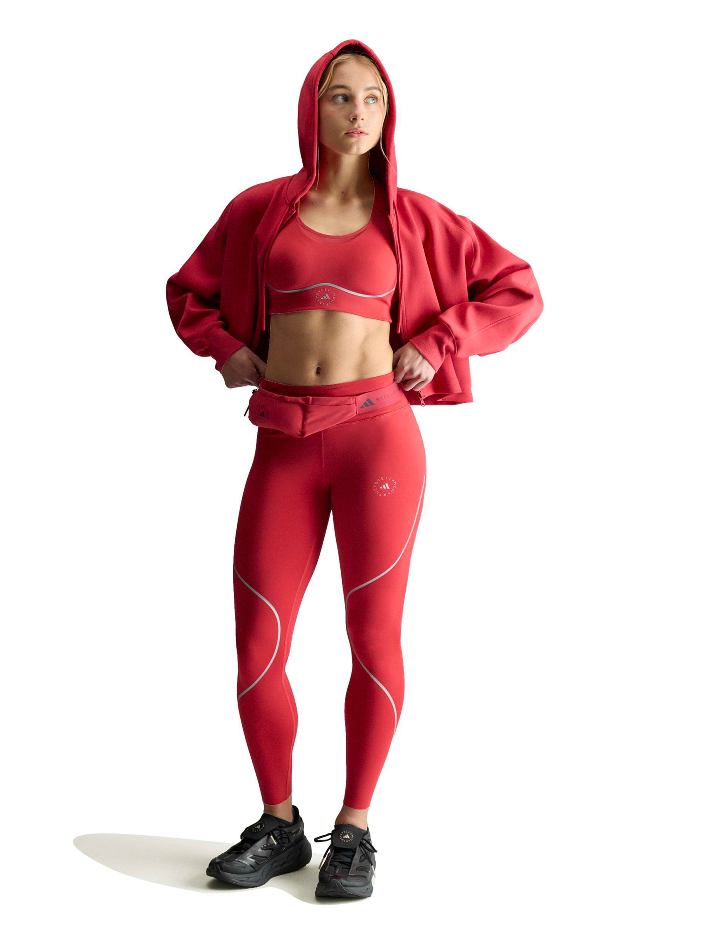 ADIDAS BY STELLA MCCARTNEY Skinny Spodnie sportowe w kolorze czerwony