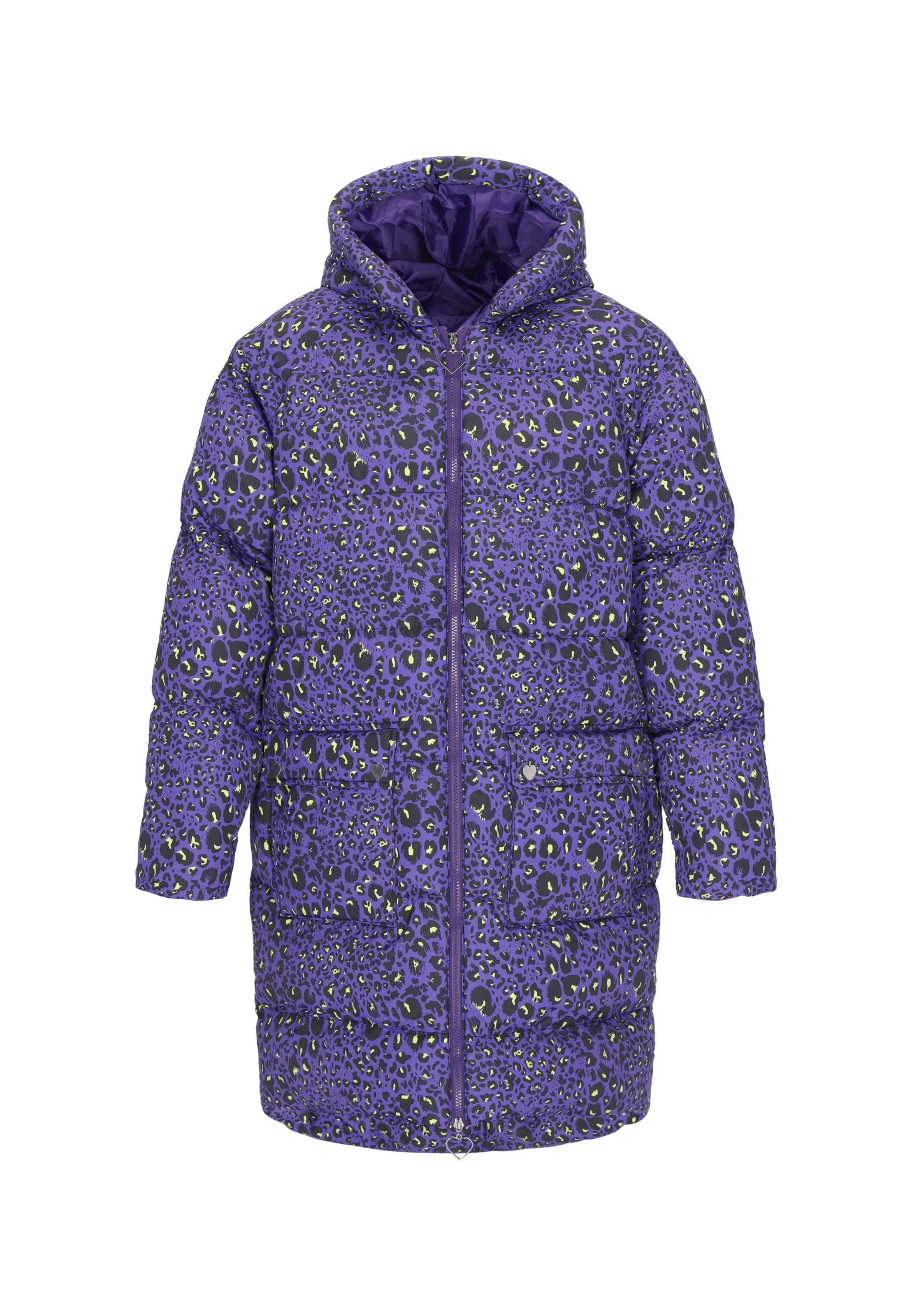 MYMO Kevad-sügismantel helekollane / lilla / must, Tootevaade