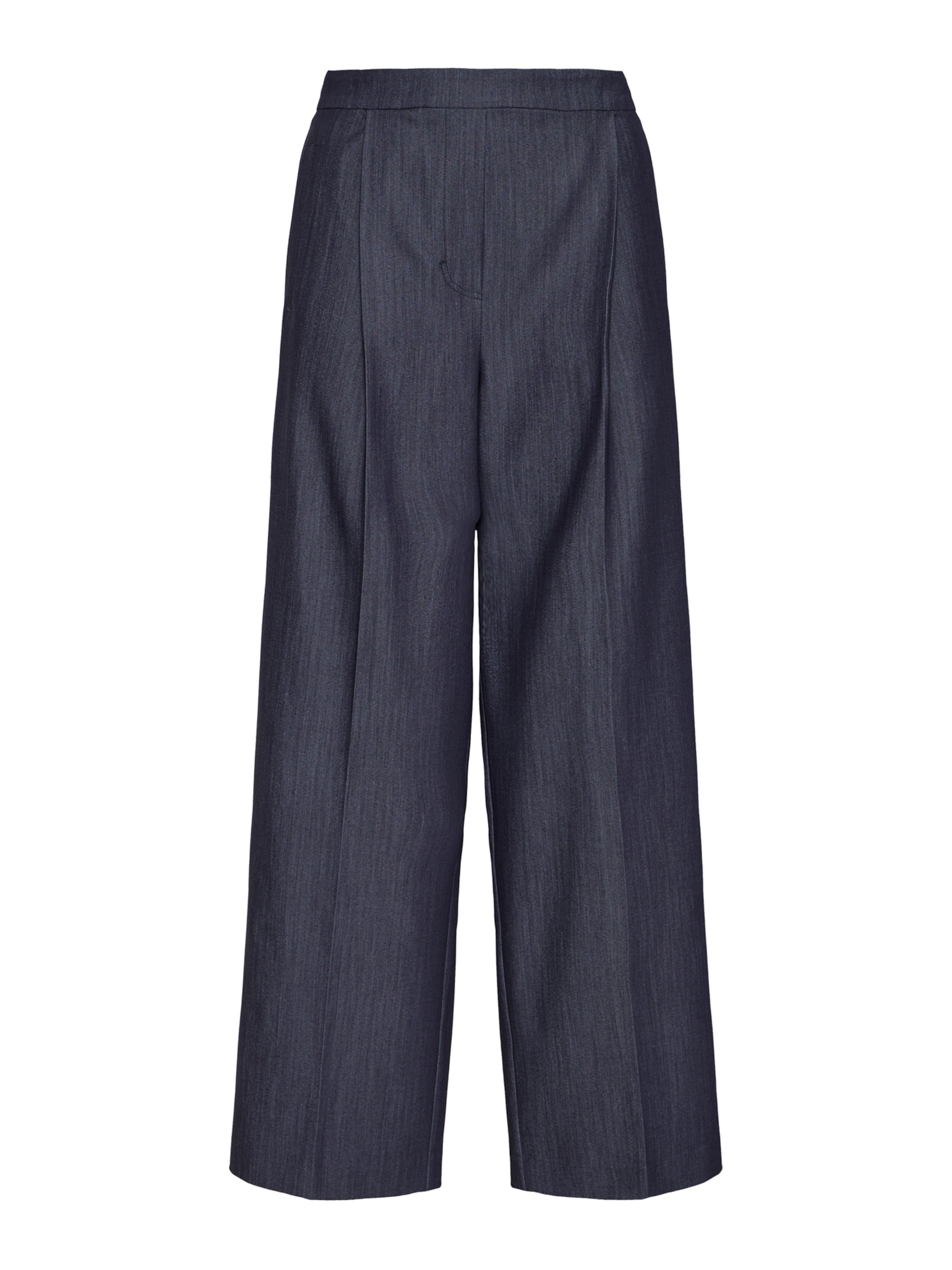 ICHI Loosefit Kalhoty s puky 'IHJUMI' – modrá: přední strana