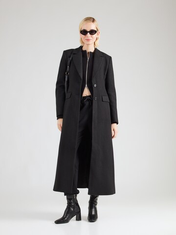 Monki Between-seasons coat in Black