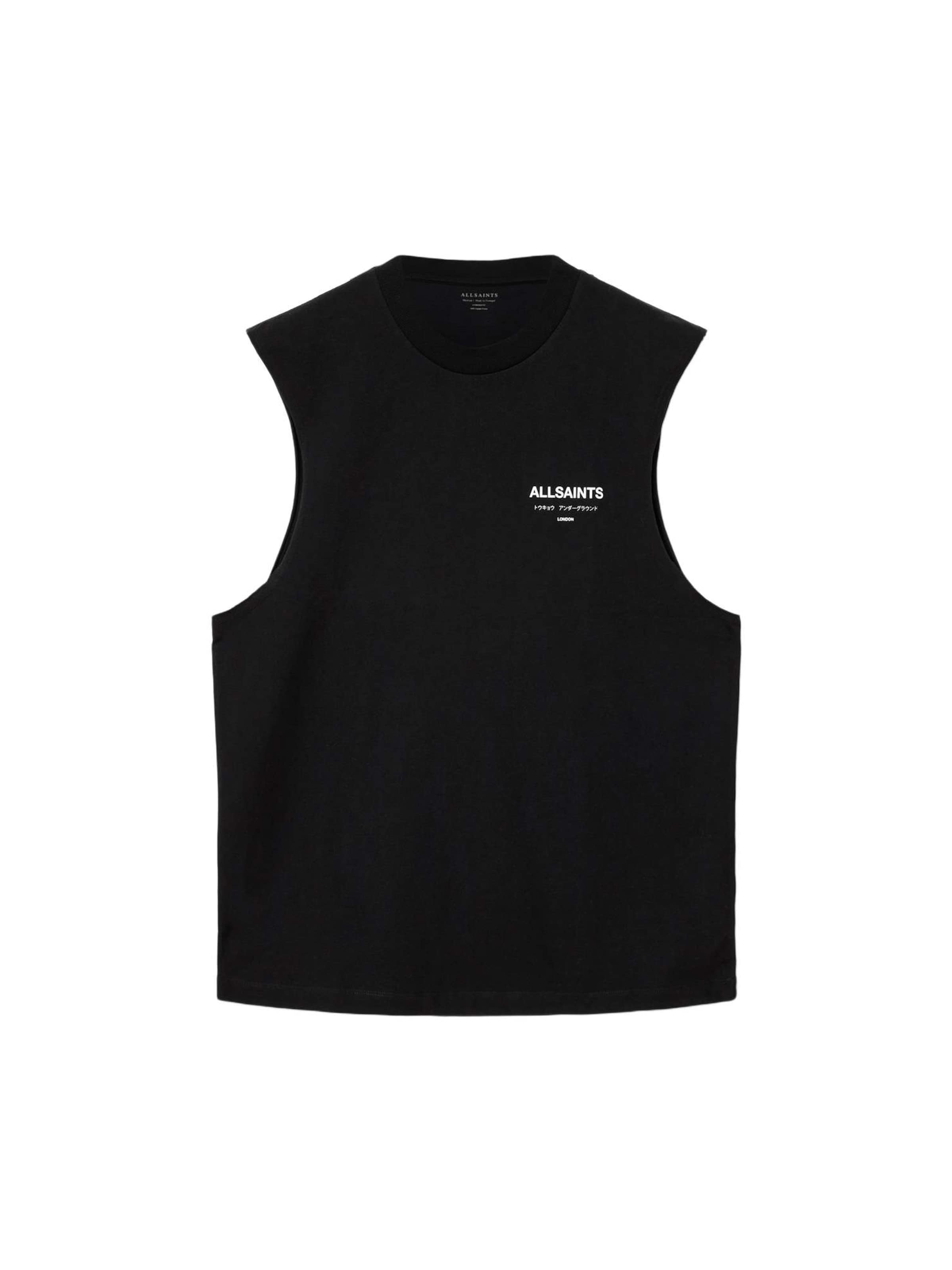 AllSaints Μπλουζάκι 'UNDERGROUND' σε μαύρο: μπροστά