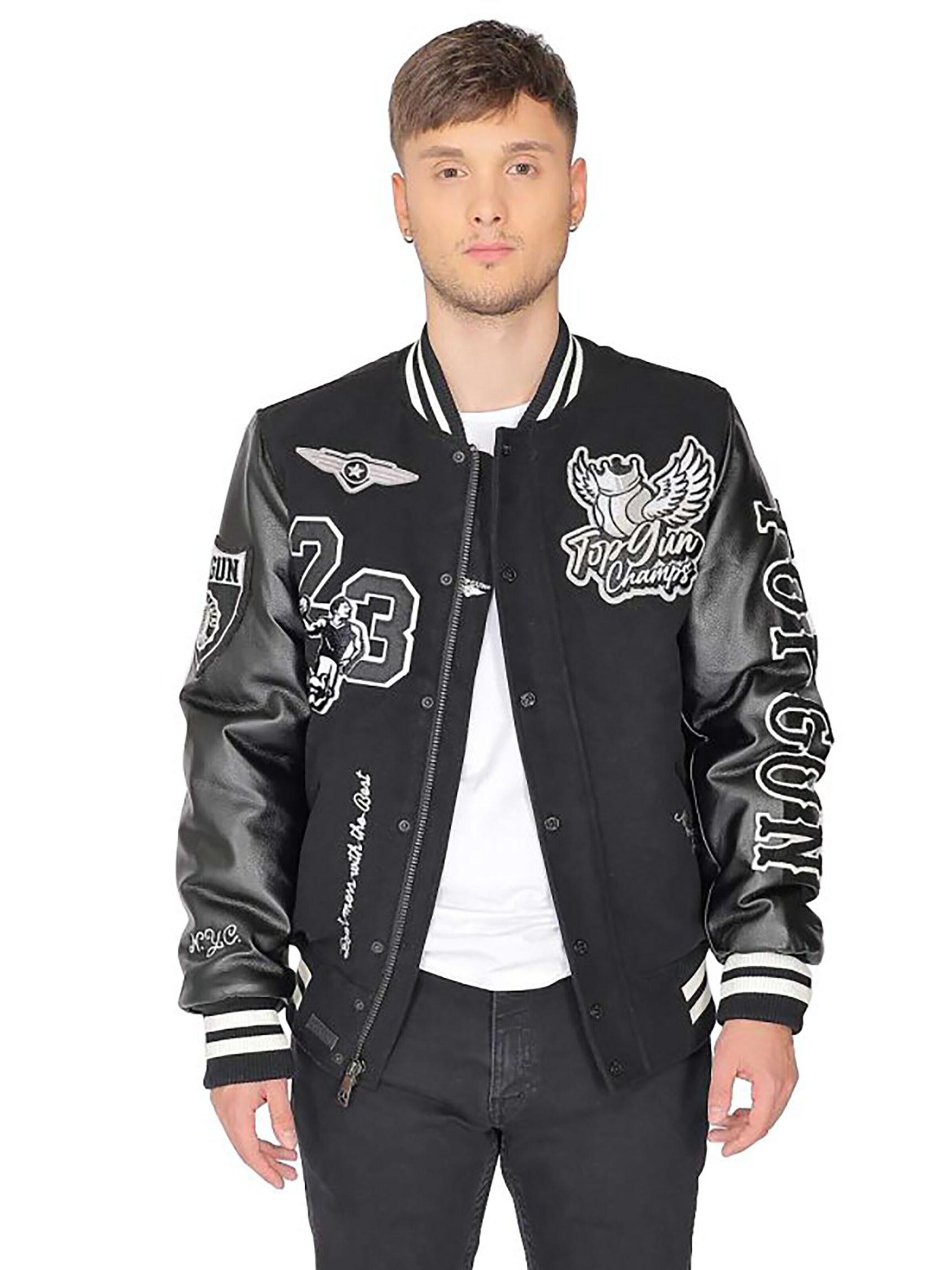 TOP GUN Winter Jacket 'TGJ2337' in Black