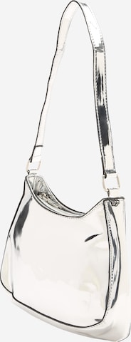 Nasty Gal Shoulder bag in Silver: front