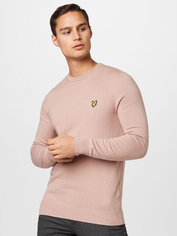 Lyle & Scott Trui in Roze: voorkant