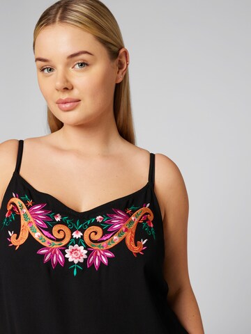 Guido Maria Kretschmer Curvy Top 'Nora' in Black